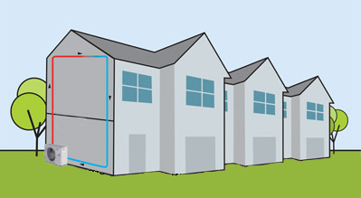 How A ASHP Air Source Heat Pump Works Diagram