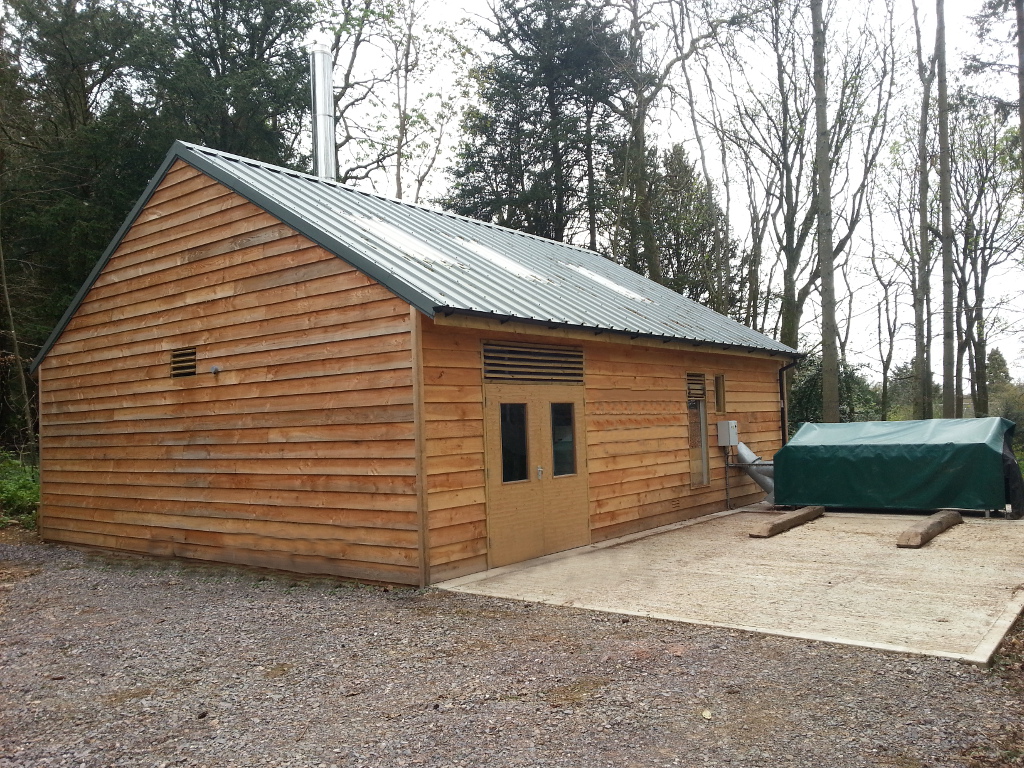 District Biomass Heating Boiler Room