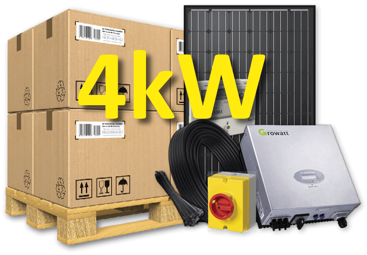 4kW FULL MCS SOLAR PANEL KIT (16x265W HAREON poly) The Renewable